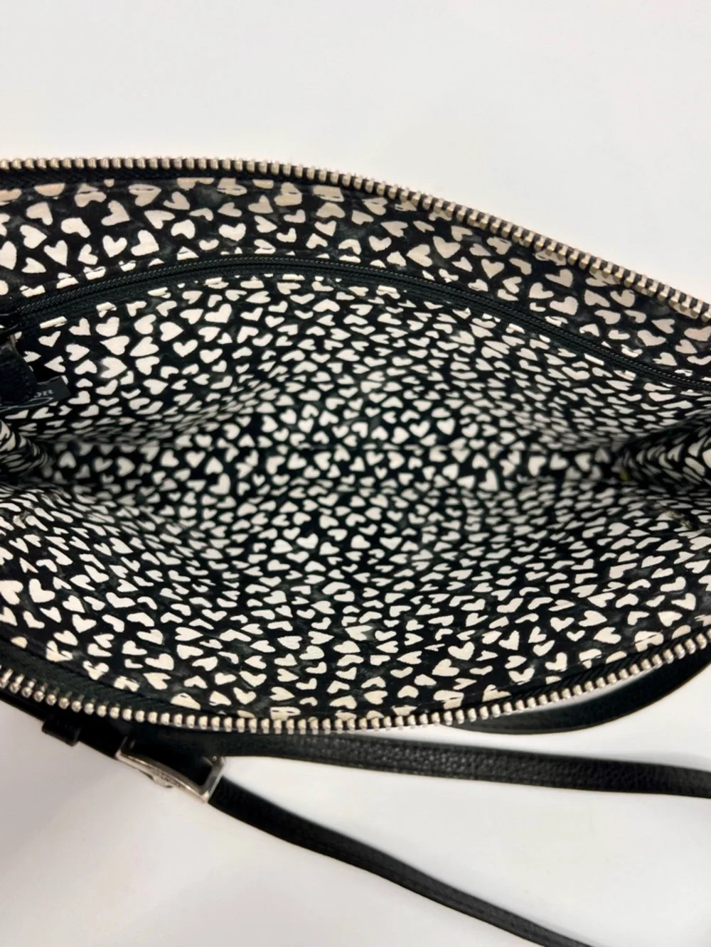 Brighton LOL Studded Black leather Crossbody‎ Bag